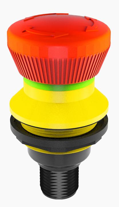 Produktbild Schlegel FRVKOO C001 FRVKOO C001 - Not-Halt-Taster mit M12-Anschluss 4-polig