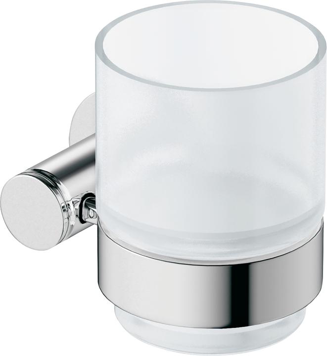 Duravit Glashalter D-CODE mit Glas rechts chrom