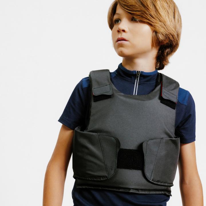 Fouganza Reitschutzweste Kinder - 100 schwarz