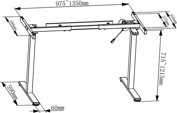 Actual product image Digitus Table frame