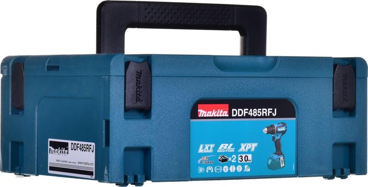 Image du produit Makita DDF485RFJ 2x 3,0 Ah 18V perceuse visseuse sans fil (Fonctionnement sur batterie)