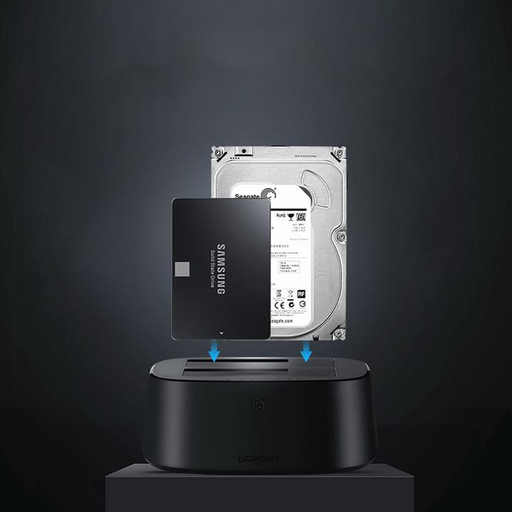 Actual product image Ugreen SATA Hard Drive Docking Station for 2.5" and 3.5" SSD HDD