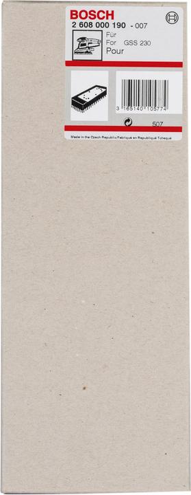 Image du produit Bosch Professional Zubehör Plaque de sablage étendue 185 x