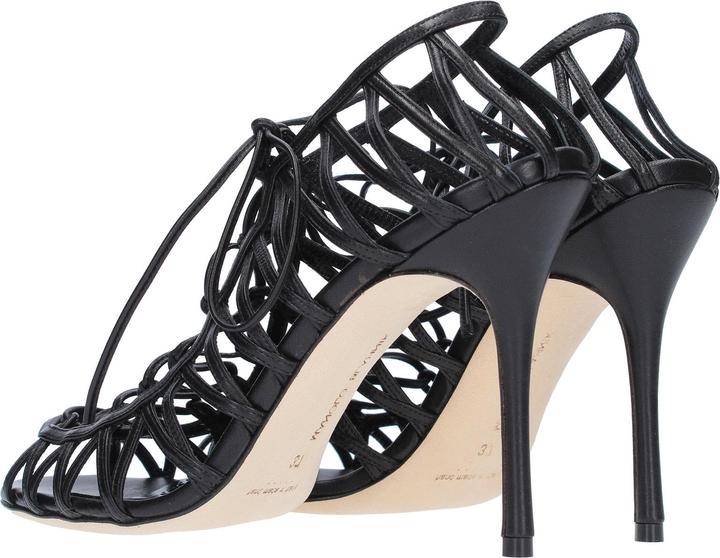 Actual product image Manolo Blahnik Hamza 105 Leather Sandals (36)