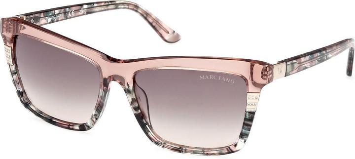 Actual product image Guess by Marciano Squared Acetate Havana Green Sunglasses