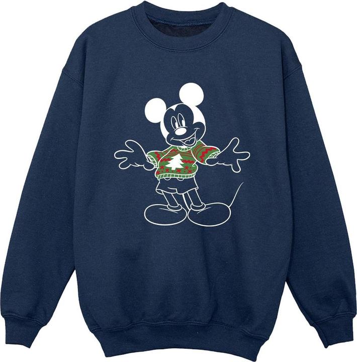 Disney Mickey Mouse Christmas Jumper Sweatshirt Jungen (152, 158)