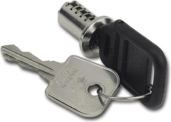 Hekna Cylinder interchangeable core 2 keys, lock 1555 Zamak nickel-plated