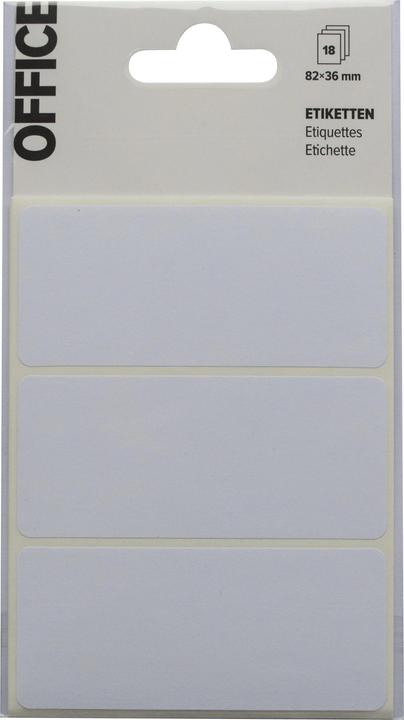 Actual product image Office Labels white 82x36mm