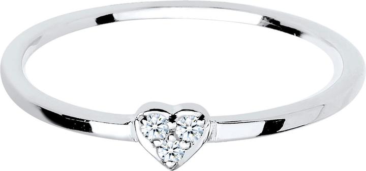 Immagine prodotto Elli Anello DIAMANTI Simbolo del cuore Diamante 0,04 ct. Argento 925 (54, 925 Argento)