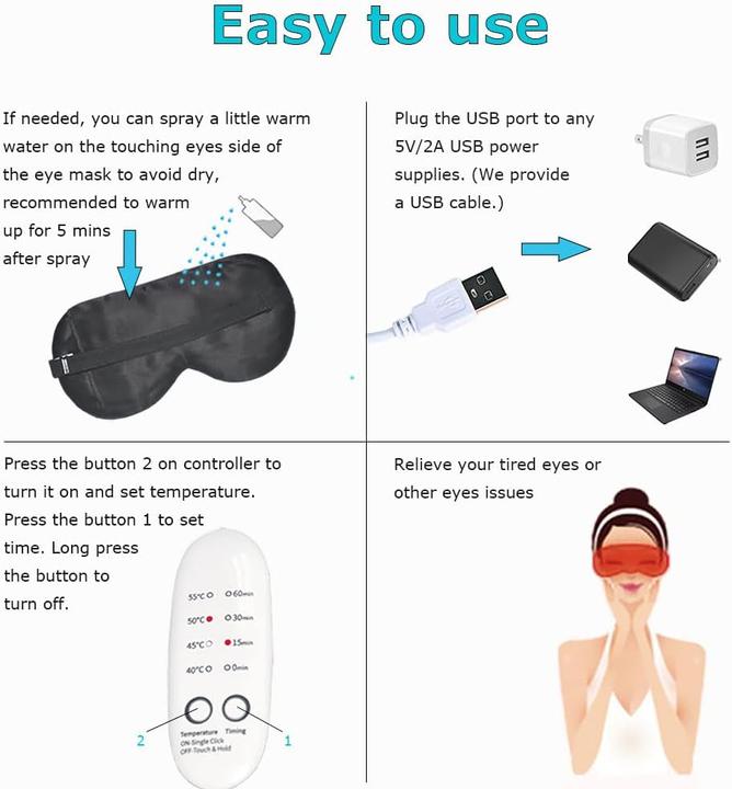 Actual product image Pjyu Warming eye mask
