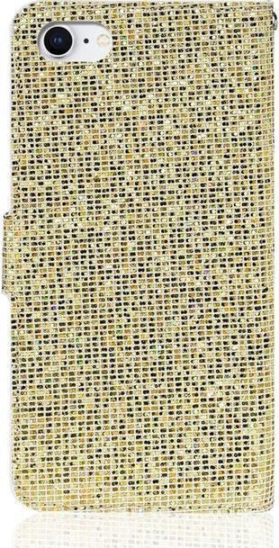 Immagine prodotto MU Style Copertina in pelle glitterata con strisce (Apple iPhone SE (terza generazione), Apple iPhone SE (seconda generazione), Apple iPhone 8, Apple iPhone 7)