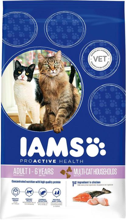 Iams Pro Active Health Adult Multi-Cat Household (Senior, Adult, 1 Stk., 15000 g)