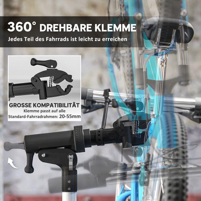Produktbild Swisshandel24 Fahrrad-Reparatur-Ständer, Halter für Fahrräder zum und Reparieren, Schwarz