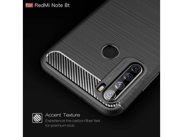 Actual product image Screenguard Xiaomi Redmi Note 8T Cover Carbon Brushed Soft TPU (Xiaomi Redmi Note 8T)