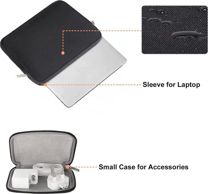 Image du produit Only-Bags.Store Laptop-Hülle Tasche Kompatible Notebook-Neoprenhülle mit kleinem Etui