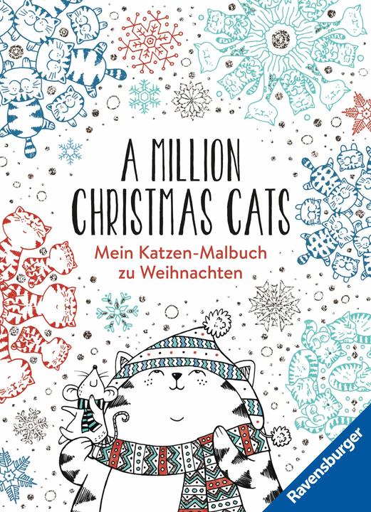Ravensburger A Million Christmas Cats: Mein Katzen-Malbuch zu Weihnachten