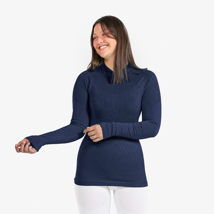 Produktbild Kipsta Damen/Herren Fussball Funktionsshirt langarm - Keepdry dunkelblau (XS)