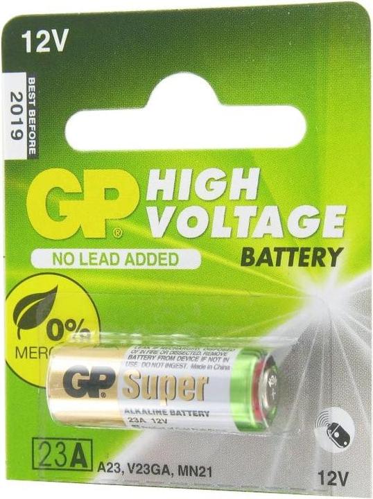 Produktbild GP Batteries 23A, 23Ae, A23, VA23GA, MS21, MN21, 8LR932 (5 Stk., LR9, 38 mAh)