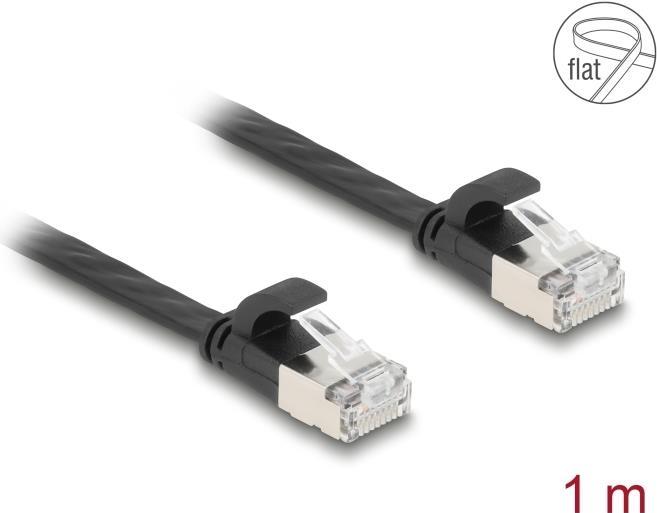 Produktbild Delock RJ45 Flachband Patchkabel Stecker zu Stecker Cat.6A 1 (U/FTP, CAT6a, 1 m)