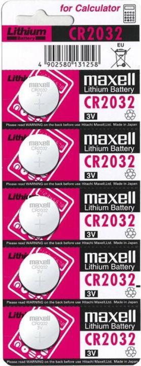 Image du produit Maxell Electronics CR2032 (5 pcs, CR2032, 220 mAh)