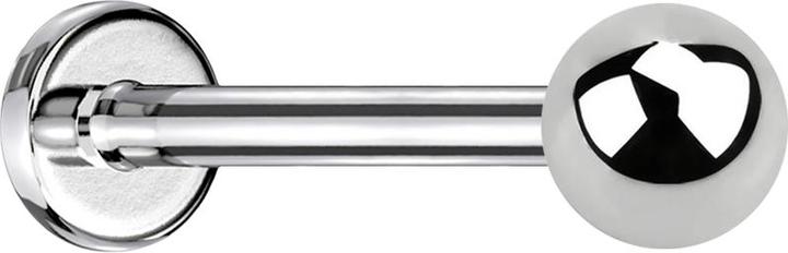 Image du produit Star Piercing Micro Labret argenté avec boule (Acier chirurgical 316L, sans laiton)