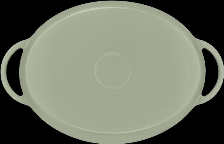 Productafbeelding Tefal LOV Gietijzeren Ovale Braadpan 34cm Lichtgroen (34 cm, Braadpan + kasserol, Steelpan, Gietijzer)