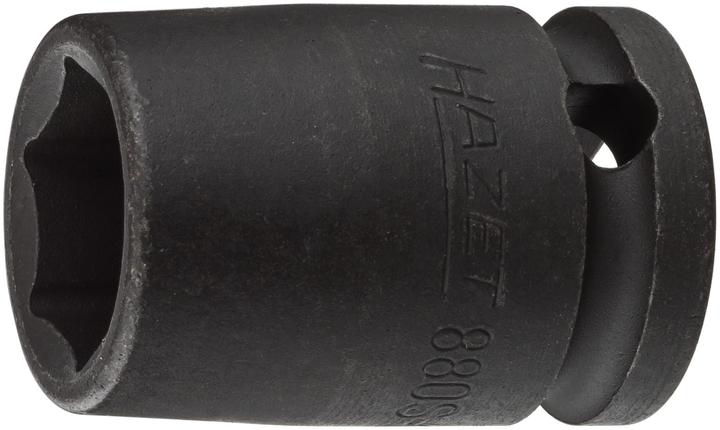 HAZET Impact socket ∙ hexagon 880S-12 ∙ Square, hollow 10 mm (3/8 inch) ∙ Outside hexagon traction … (12 mm)
