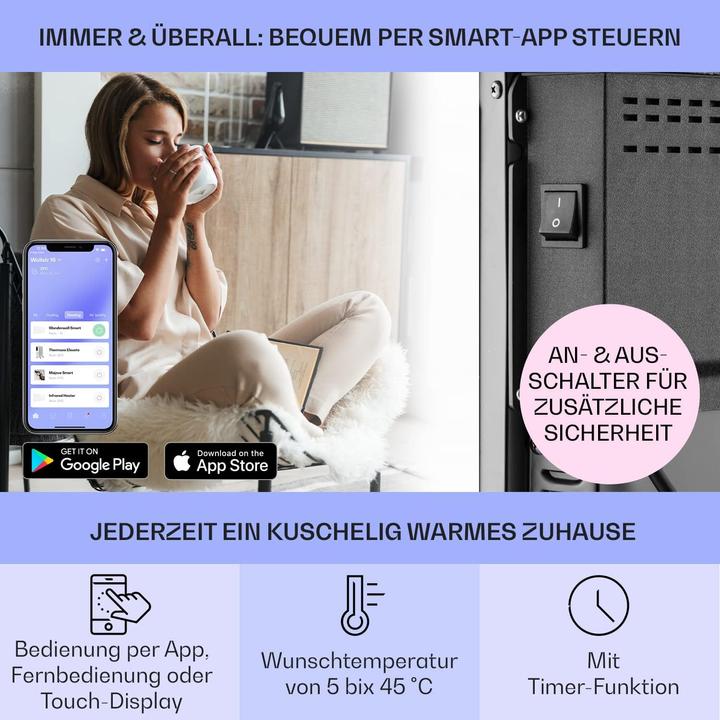 Actual product image Klarstein Electric heating, Bornholm Smart - 40 m2 (2000 W)