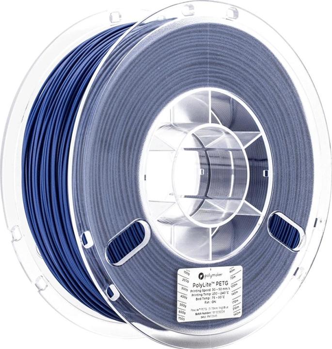 Actual product image Polymaker PolyLite PETG V2 - Blue - 1.75mm (PETG, 1.75 mm, 1000 g, Blue)