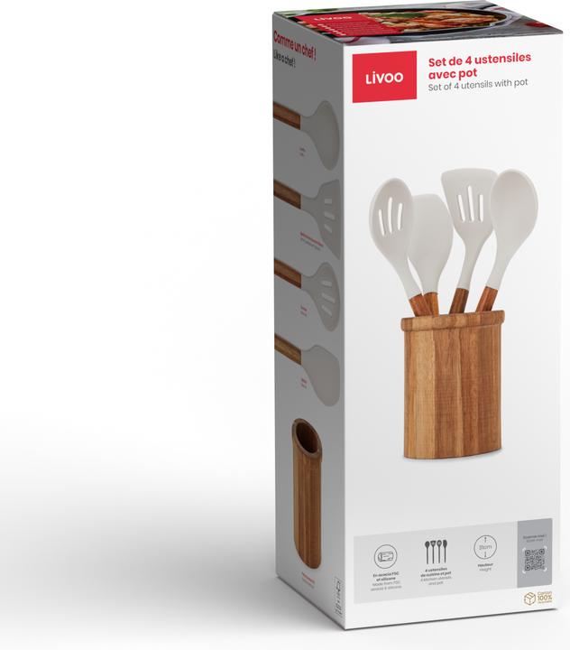 Produktbild Livoo Set aus 4 Utensilien mit Topf