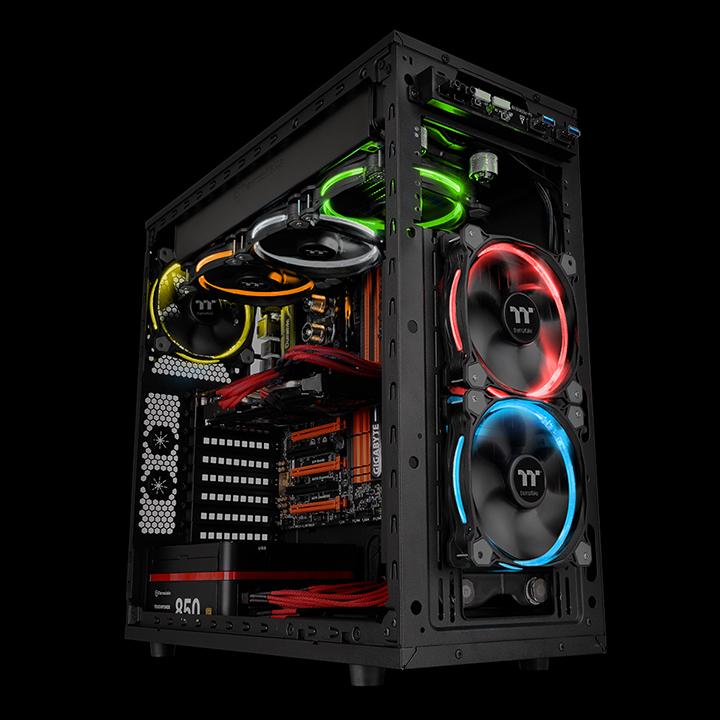 Produktbild Thermaltake Riing 14 RGB LED-Lüfter TT Premium Edition - 3er Set (140 mm, 3 x)