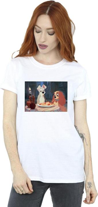 Immagine prodotto Disney Lady And The Tramp Spaghetti Photo Maglietta Ampia Donna (XL)