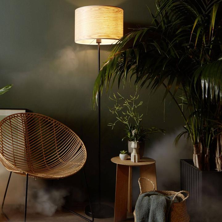 Productafbeelding Brilliant Romm vloerlamp 1flg hout licht/zwart (E27)