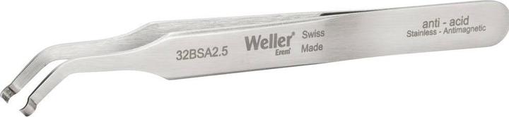 Weller Erem SMD-Pinzette abgewinkelt 45° mit runden Spitzen Ø 2.5 mm