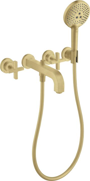 Actual product image Axor hand-sized Citterio 3-hole bath fitting with cross handles