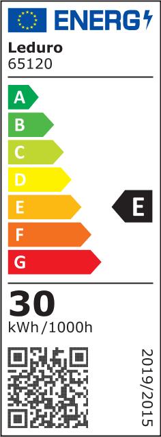 Energie-Label Leduro LAMP LED PIKE30 30W/4000K 3300LM 65120 (3300 lm)