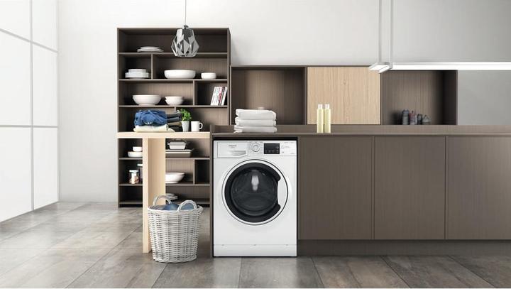 Produktbild Hotpoint Active NDB 10736 WA DE Waschtrockner Freistehend Frontlader Weiss D