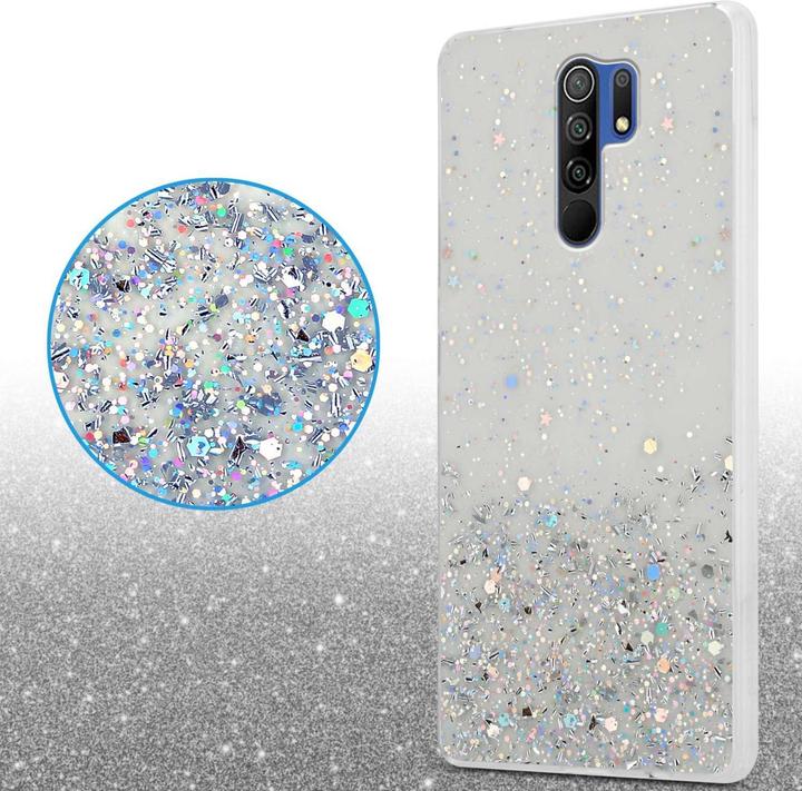 Actual product image Cadorabo Bumper Case for Xiaomi RedMi 9 TPU funkelnder Glitter (Xiaomi Redmi 9)
