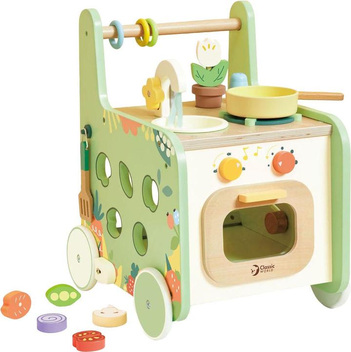 Immagine prodotto Classic World Cucina con girello in legno, 15 pezzi.