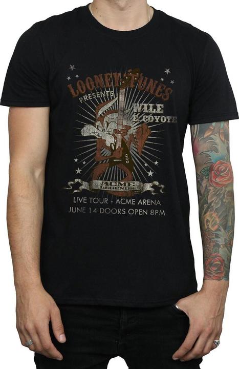 Immagine prodotto Looney Tunes Maglietta in cotone con chitarra di Wile E Coyote (XL)