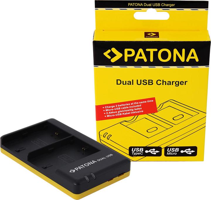 Actual product image Patona Dual charger LP-E6 (Camera battery charger)