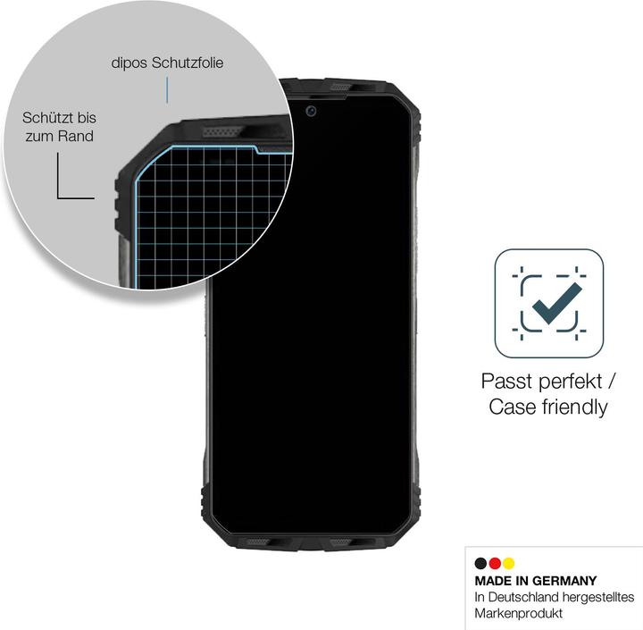 Actual product image Dipos Screen Protector Anti-Shock (2 Piece, Doogee V30T)