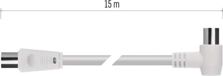 Produktbild Emos Antennen-Koaxialkabel, geschirmt 15m – Winkelstecker (Antennenkabel)
