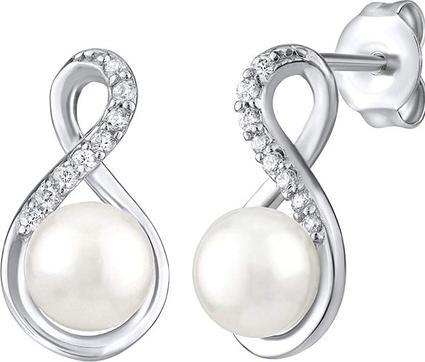 Silvego Original silver earrings with real white pearl JST16959E (925 Sterling Silber)