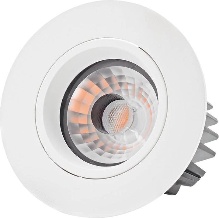Sigor Luce da incasso a LED ARGENT 80mm bianco 2700K 47x47mm bianco caldo