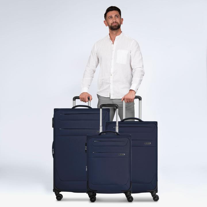 Image du produit Worldpack Set de valises Chicago 4 roulettes 3 pièces avec soufflet extensible (186 l, XL (à partir de 115l))