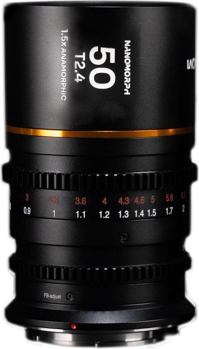 Produktbild Venus Optic Festbrennweite Nano 1.5X 50mm T/2.4 (Amber) – Sony E-Mount (Sony E)
