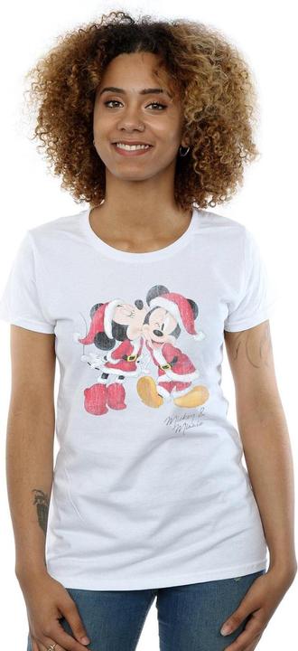 Produktbild Disney Mickey And Minnie Christmas Kiss TShirt (S)
