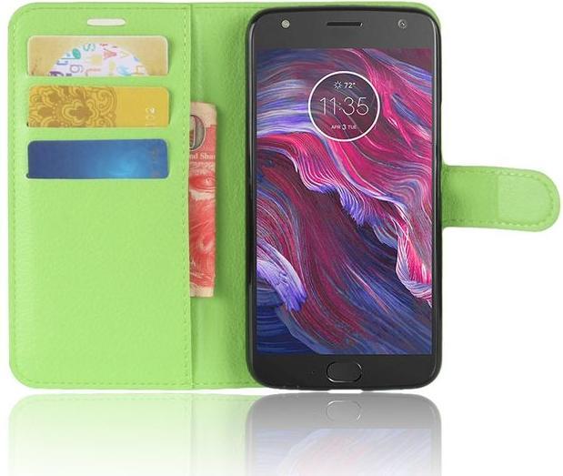 Produktbild MU Classic Klassische Leder Hülle mit Litchitextur (Motorola Moto X4)