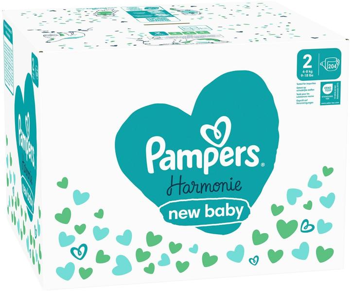 Actual product image Pampers Harmonie (Size 2, Monthly box, 204 Piece)